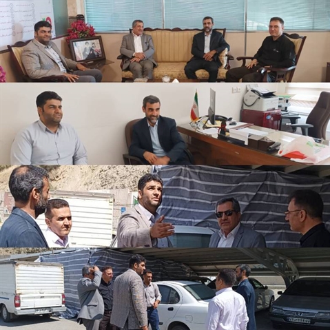  جلسه مدیر حج و زیارت استان آذربایجان غربی با مدیر کل پایانه مرزی تمرچین و مدیر کل راه و شهرسازی پیرانشهر 