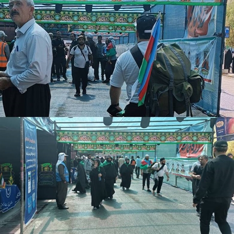 استقبال بی نظیر زائرین اربعین حسینی کشورهای خارجی آذربایجان، ترکیه، گرجستان از مرز تمرچین.-استان آذربایجان غربی